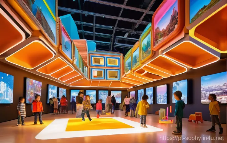 소피루비 관련 전시회 후기 - **Prompt 2: Enchanted Forest Sensory Experience**
A whimsical scene within an exhibition's "ench... 소피루비 관련 전시회 후기 - **Prompt 2: Enchanted Forest Sensory Experience**
A whimsical scene within an exhibition's "ench...