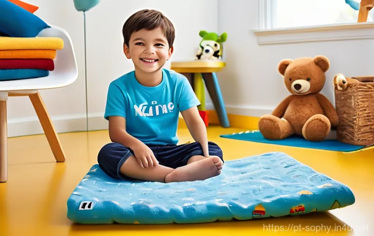 소피루비 굿즈 쇼핑몰 - **A joyful 6-year-old girl, wearing vibrant Paw Patrol themed pajamas, sits cross-legged on a soft r...