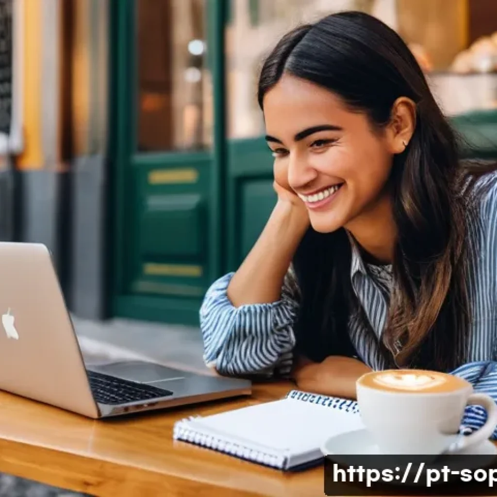 소피루비 SNS 마케팅 - **Prompt:** A vibrant and authentic female content creator, in her late 20s to early 30s, is comfort...