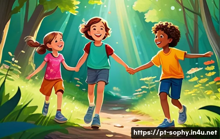 소피루비 이야기의 도덕적 요소 - **The Magic of True Friendship and Teamwork:**
    "A vibrant and cheerful illustration depicting a ...