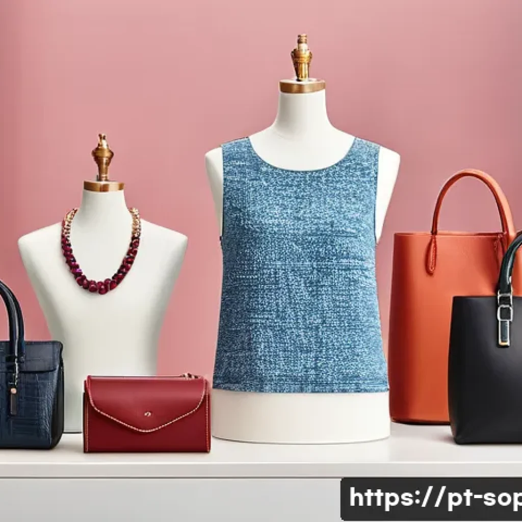 소피루비 굿즈 구매 가이드 - A high-resolution image of an elegant Sophie Ruby casual outfit displayed on a mannequin in a bright...