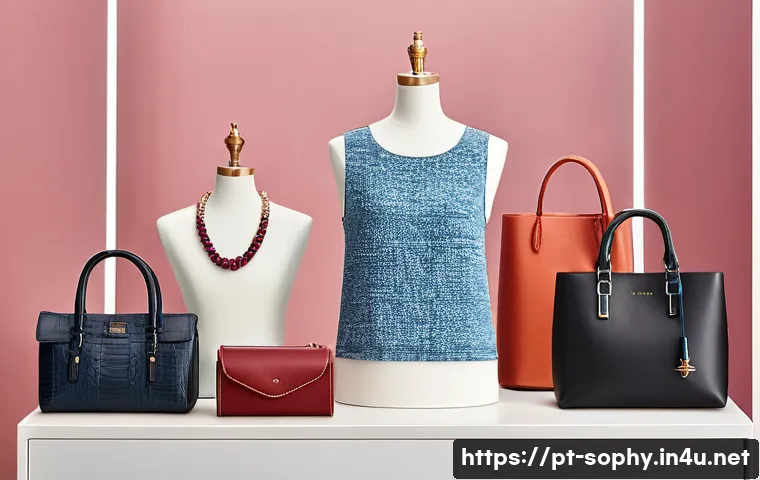 소피루비 굿즈 구매 가이드 - A high-resolution image of an elegant Sophie Ruby casual outfit displayed on a mannequin in a bright...