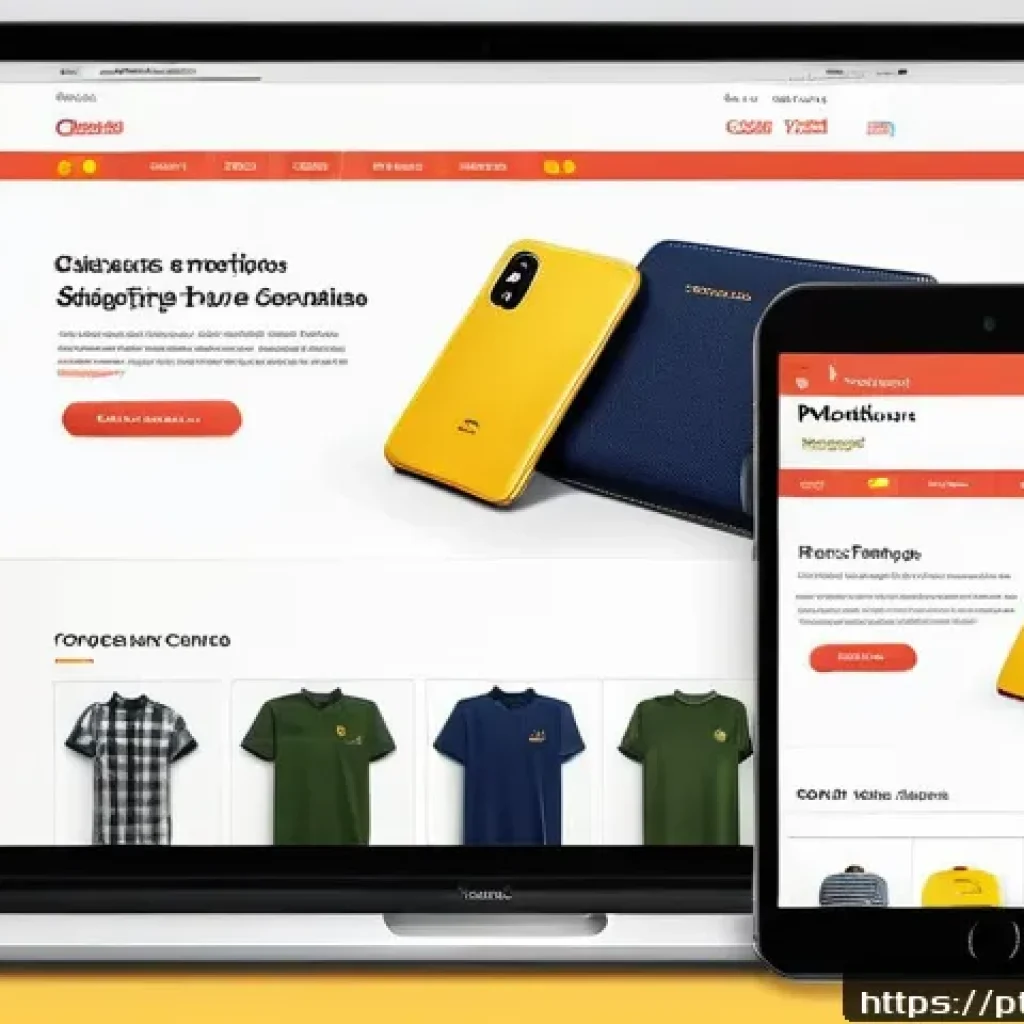 소피루비 공식 웹사이트 - A vibrant and modern e-commerce website interface displayed on a desktop and smartphone, showcasing ...