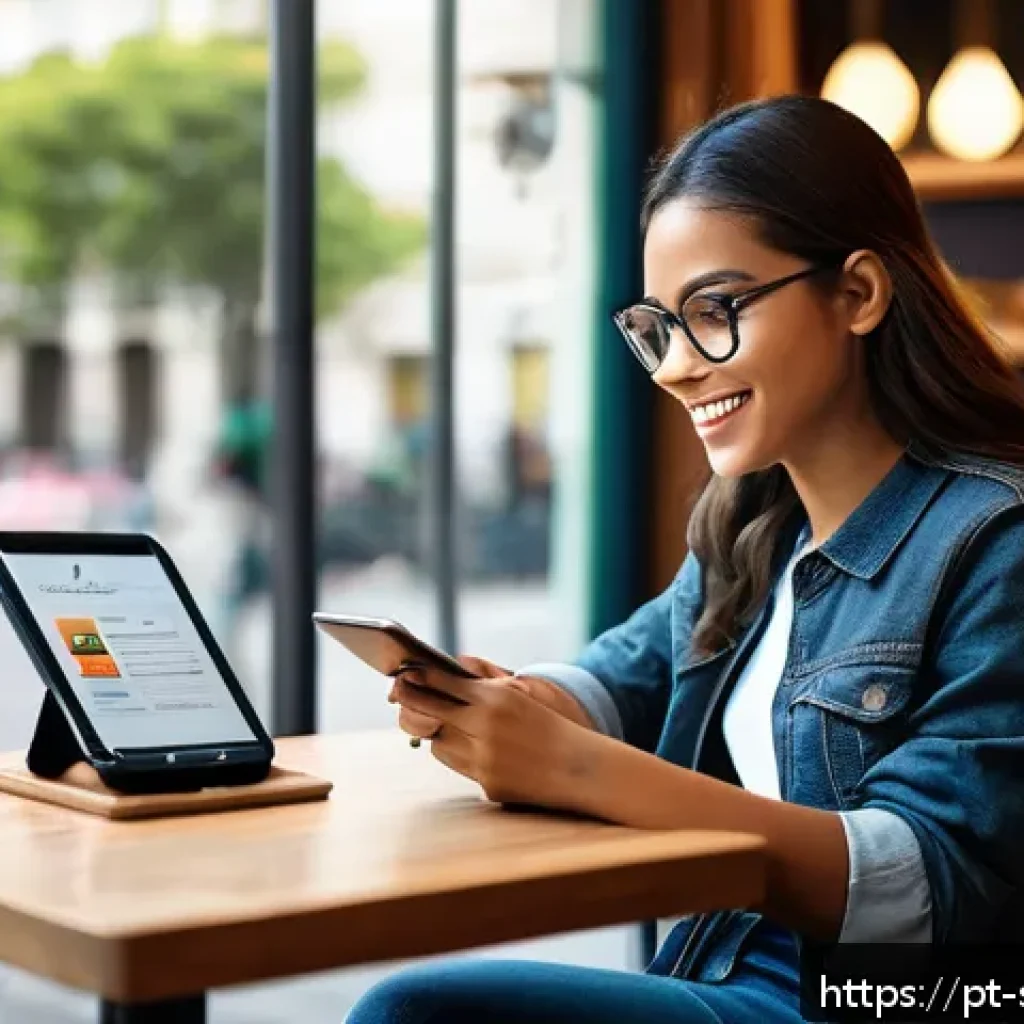 소피루비 관련 교육 콘텐츠 - A modern, vibrant online learning platform interface displayed on a sleek tablet held by a young Bra...