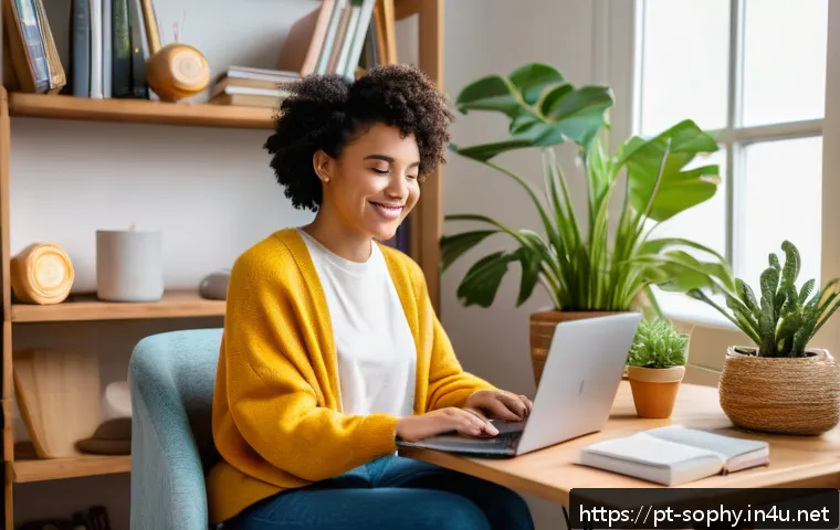 소피루비의 등장 배경 - A vibrant digital content creator in her mid-20s, engaging warmly with a diverse online community th...